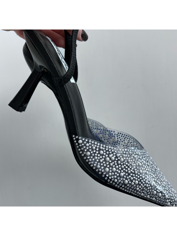 SLINGBACK PERLINE NERO