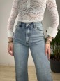 JEANS WIDE LEG SANSY SABBIATO