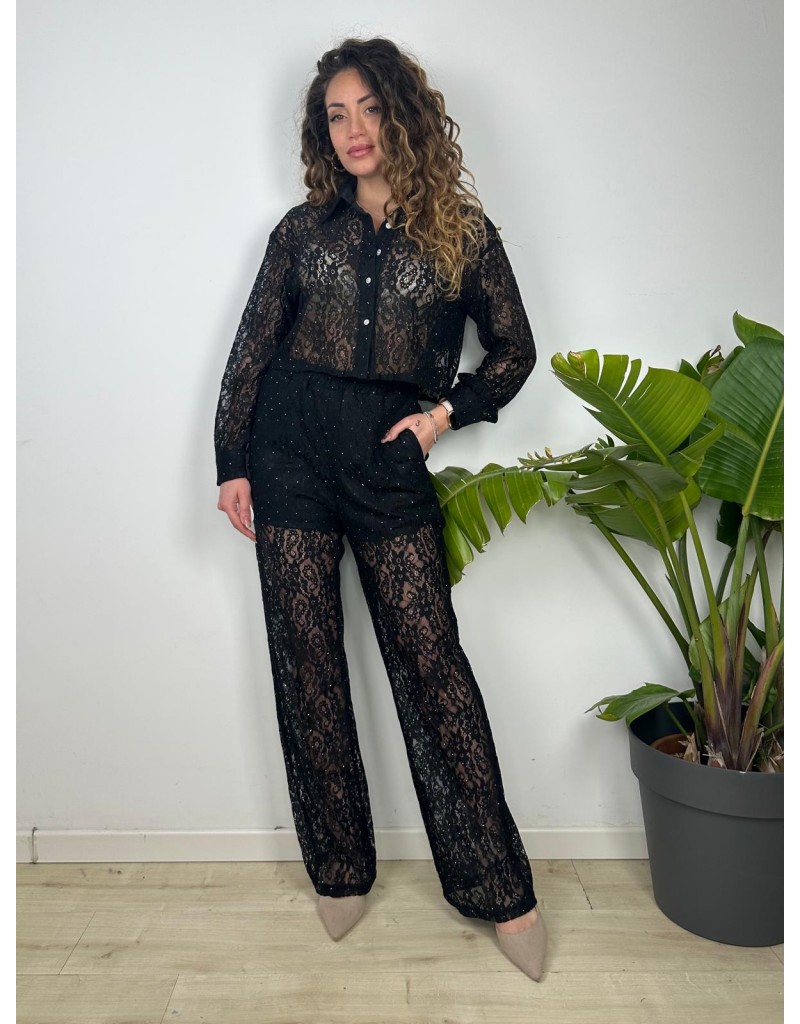 CO ORD SET PIZZO NERO