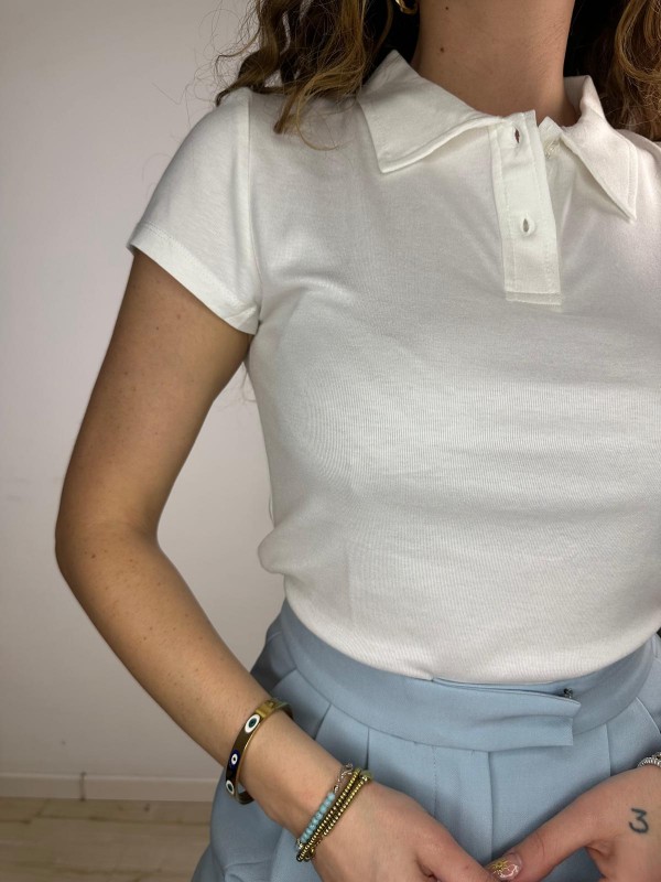 POLO BASIC BIANCA