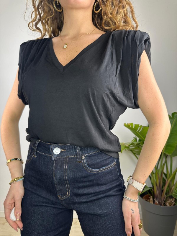 SHIRT SPALLINE NERA