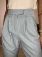 PANTALONI FIORY AZZURRO