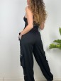 PANTALONI CARGO JOY NERO