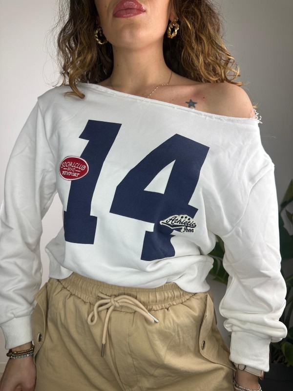 FELPA ATHLETIC BIANCA