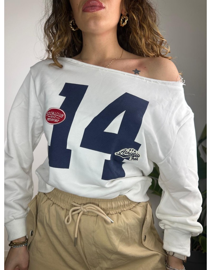 FELPA ATHLETIC BIANCA