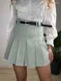 MINIGONNA PLISSE' VERDE