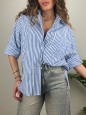 CAMICIA OVER BLU