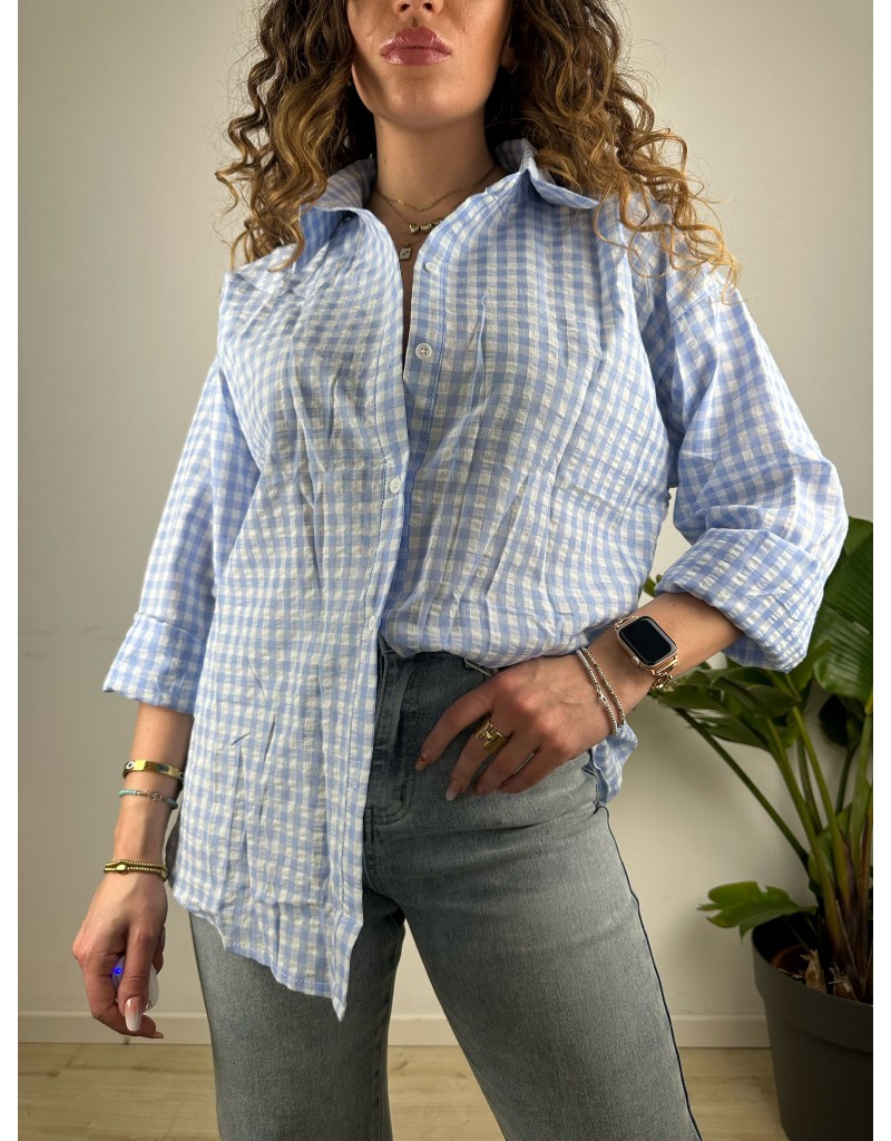 CAMICIA JEAN AZZURRA