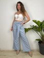 PANTALONI GIUSY AZZURRO