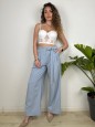 PANTALONI GIUSY AZZURRO
