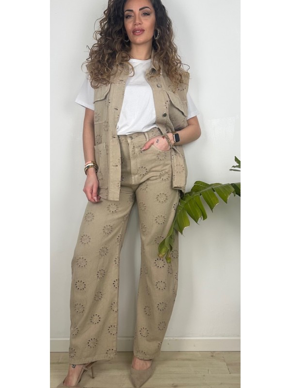 PANTALONI LUMINA BEIGE