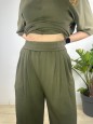PANTALONI MORBIDI LUMINA VERDE