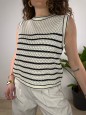 MAGLIA GILET BEIGE