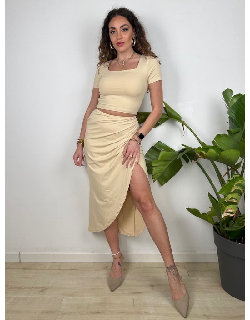 CO ORD SET DALIA BEIGE