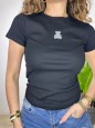 T-SHIRT MICRO ORSETTO NERA