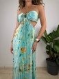 LONG DRESS MILENA VERDE ACQUA