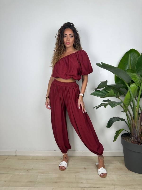 COMPLETO BALLOONS MONOSPALLA BORDEAUX