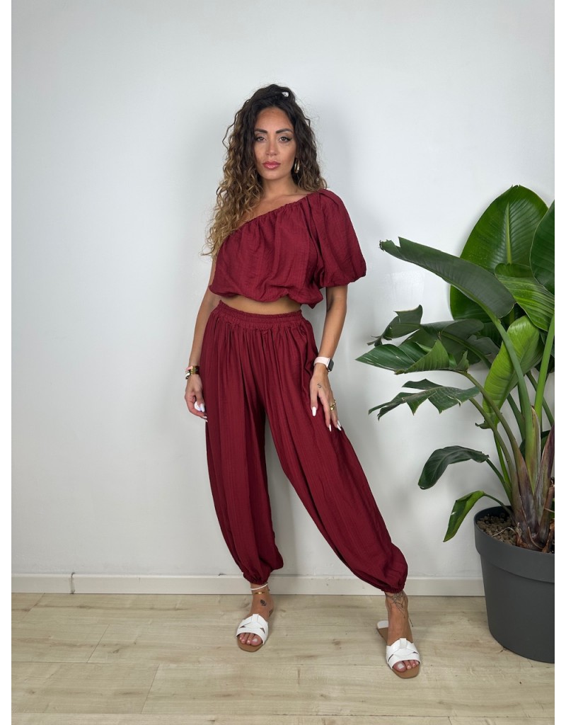 COMPLETO BALLOONS MONOSPALLA BORDEAUX