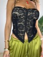 BUSTIER TOTAL PIZZO NERO