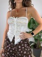 BUSTIER TOTAL PIZZO BIANCO