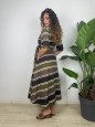 LONG DRESS SABRY MARRONE VERDE