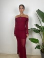 LONG DRESS MANUELA BORDEAUX