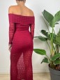 LONG DRESS MANUELA BORDEAUX