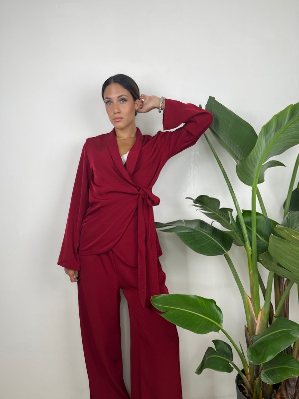 TAILLEUR FEDERICA BORDEAUX