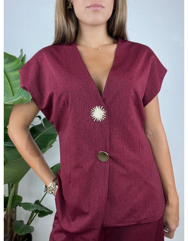 CO ORD SET SOLE BORDEAUX