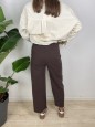 PANTALONI SORAYA MARRONE