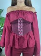 BLUSA MARLEN BORDEAUX
