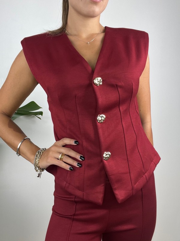 CO ORD SET KLAUDIA BORDEAUX