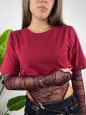 T-SHIRT LOSY BORDEAUX