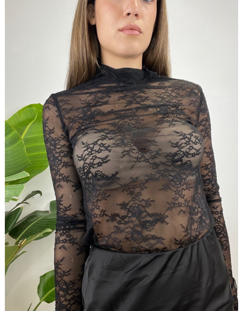 MAGLIA PIZZO GIUSY NERA