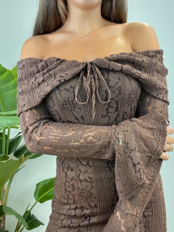 DRESS CAMILLA MARRONE