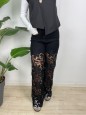 JEANS MACRAME NERO