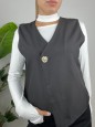 GILET NICOLE NERO