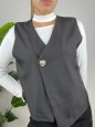 GILET NICOLE NERO