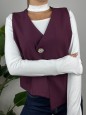 GILET NICOLE WINE