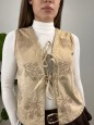 GILET ECOCAMOSCIO LAYLA BEIGE