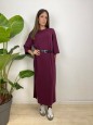 DRESS MONICA BORDEAUX