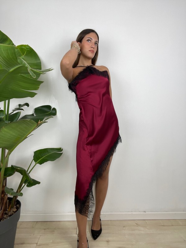 DRESS SOPHIA BORDEAUX