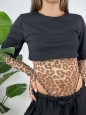 T-SHIRT LOSY NERA CON MACULATA