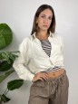CAMICIA CON CANOTTA RIGHE BEIGE