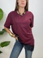 T-SHIRT MONICA LUMINA BORDEAUX