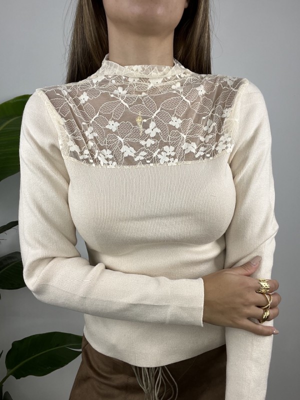 MAGLIA FRANCY BEIGE