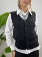 GILET + CAMICIA + CRAVATTA NERA
