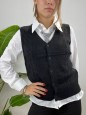 GILET + CAMICIA + CRAVATTA NERA