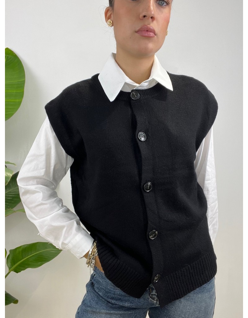 PULL GILET JOLIA NERO