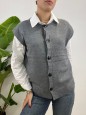 PULL GILET JOLIA GRIGIO
